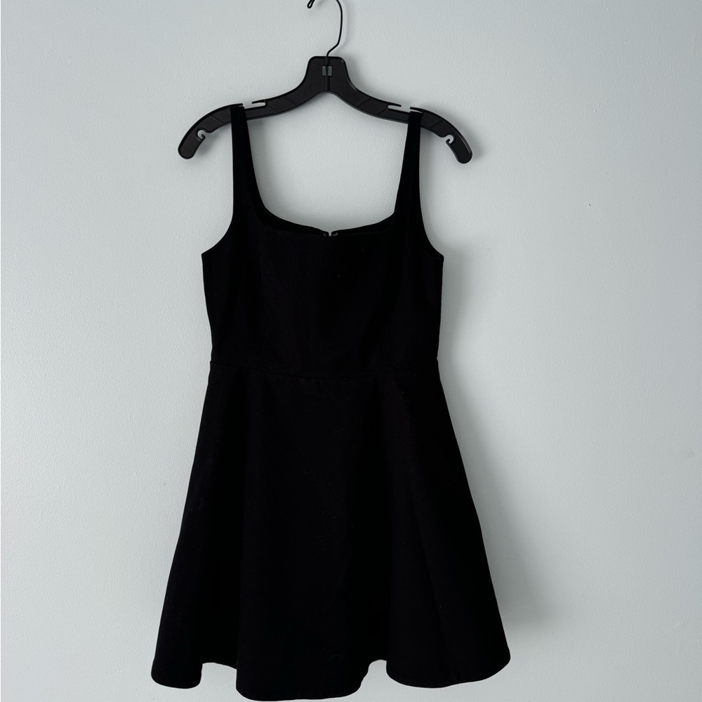 Theory Black Black Mini Dress